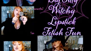 Happy Halloween Witchy big titty lipstick fetish fun