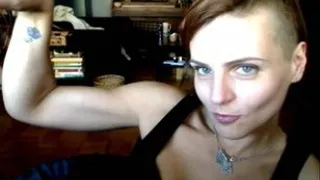 Popping My Biceps in a Black Tank Top: Part 1