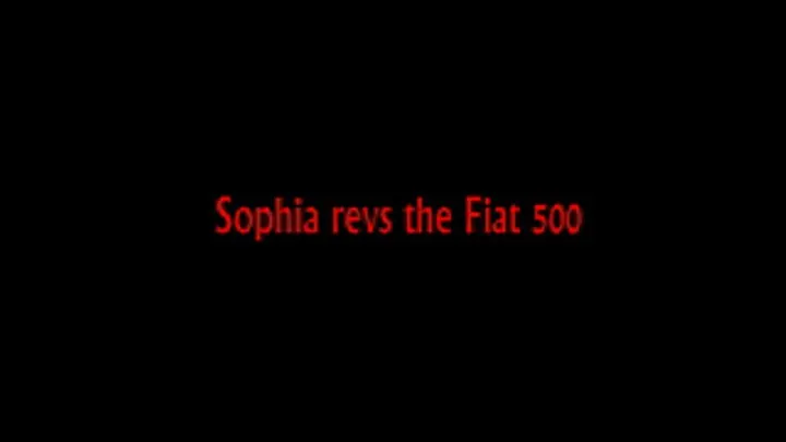 Sophia revs her Fiat 500