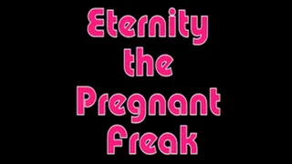 Pregnant ebony Eternity plays with creamy pussy