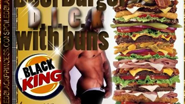 BEEF burger dick with buns