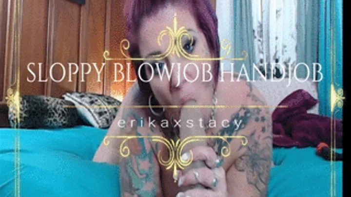 sloppy blowjob handjob