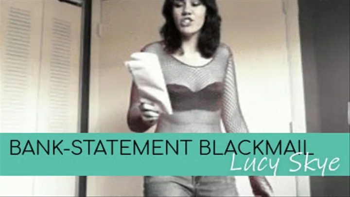 Bank-Statement Blackmail