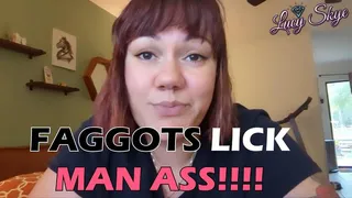 Faggots Lick Man Ass