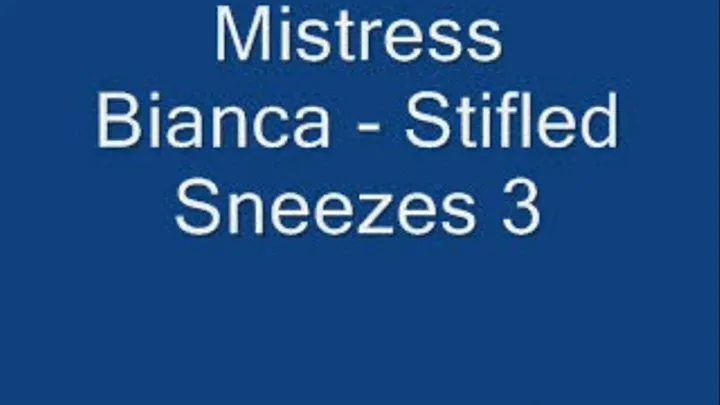 Stifled Sneezes 3