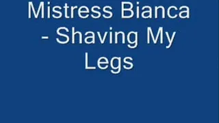 Shaving My Legs