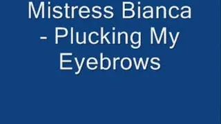 Plucking My Eyebrows