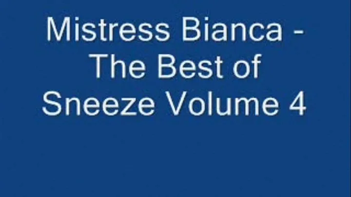 The Best of Sneeze Volume 4