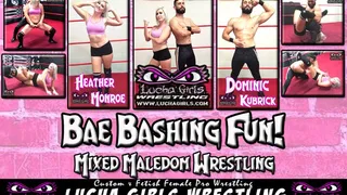 1465-Bae Bashing Fun - Maledom Mixed Wrestling