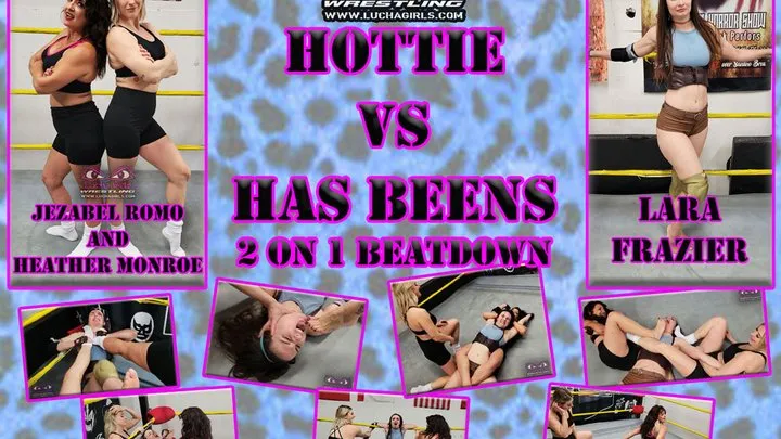 1332-HasBeens vs Hottie - 2 on 1 Beat down