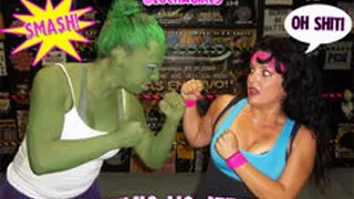 She's Hulk Invades Lucha Girls