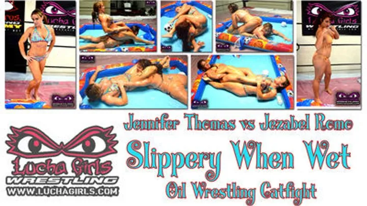 Slippery When Wet - Oil Wrestling Catfight