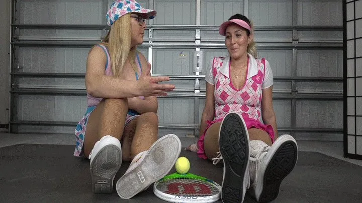 TENNIS PANTYHOSE FOOT WORSHIP