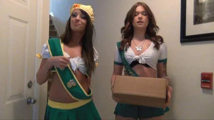 GIRL SCOUTS BELLA & MARIA YOU TO BUY THEIR COOKIES WITH A FOOTJOB