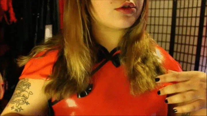 Red Latex Smoke Tease