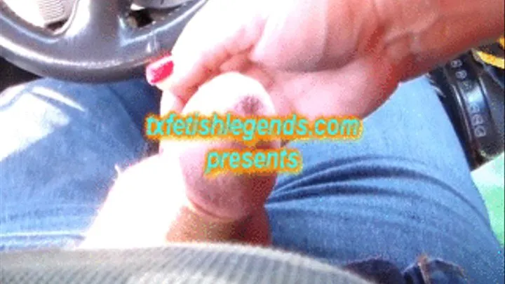 Amathyst Car Footjob