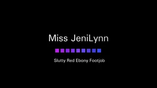 JeniLynn Slutty Red Footjob PT 1