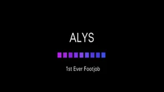 Alys - 1st Ever Footjob