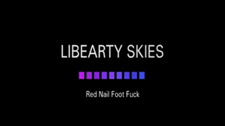 Libearty Skies Red Nail Foot Fuck