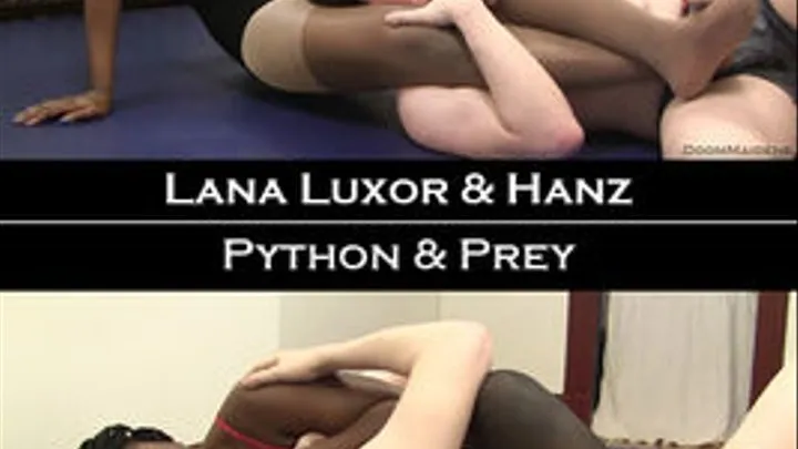 2 Lana Luxor's Mixed Domination: Scissorholds AND Python & Prey (pantyhose)