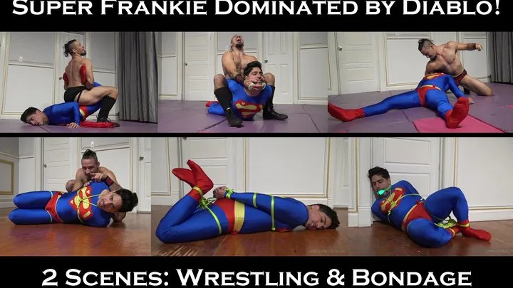 Superman Frankie Dominated by Diablo! FULL: 2 Scenes: Wrestling and Bondage