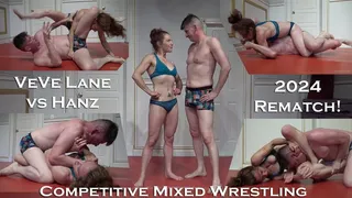 VeVe vs Hanz: Rematch 2024! Competitive Mixed Wrestling (June 2024)