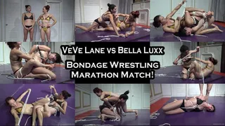 VeVe vs Bella Luxx: Bondage Wrestling Marathon Match (Nov 2023)