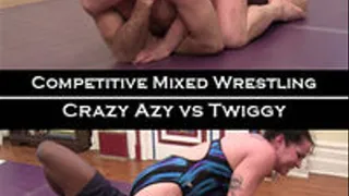 2 Matches: Crazy Azy vs Howl AND Crazy Azy vs Twiggy. Competitive Mixed Wrestling.