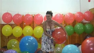 big tits and balloons