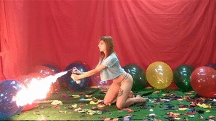 Alicia balloon with fire