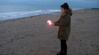 explosion test at the beach