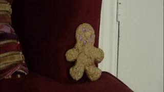 Yummy gingerbread man- Asian giantess, vore, mouth fetish