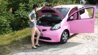 PINK CAR CRANKING