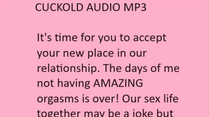 Cuckold Relationship Audio Only