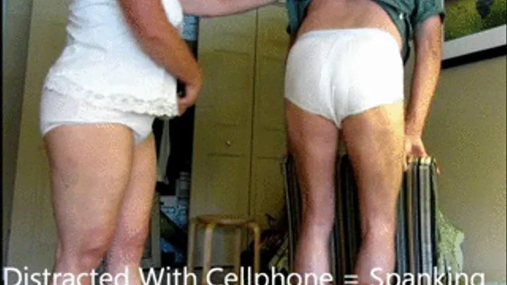 Distracted With Cellphone = Spanking