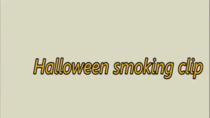 Halloween smoking clip