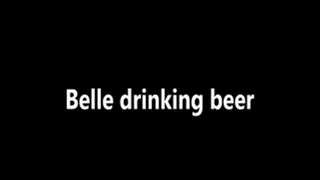 Belle drinking