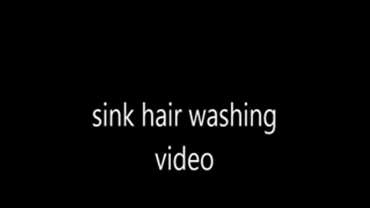 Sink hair washing