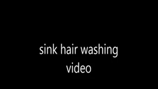 Sink hair washing