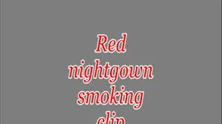 Red nightgown smoking clip