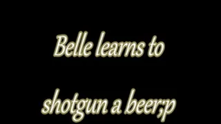 Belle learns to shotgun a