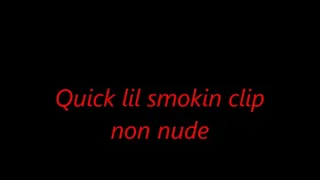 Quick lil smokin clip non nude