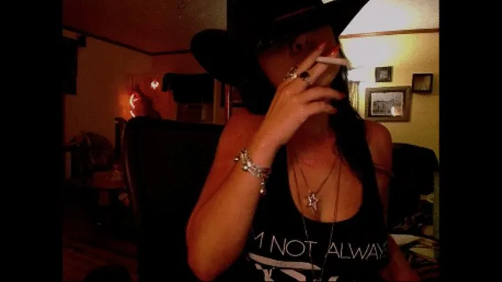 Country girl smoking clip