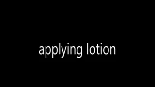 Applying lotion
