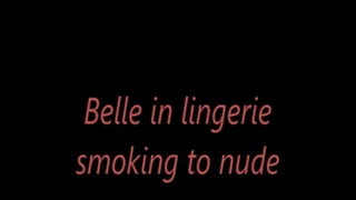 Belle In Lingerie Smoking
