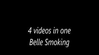 4 videos in one Belle Smoking