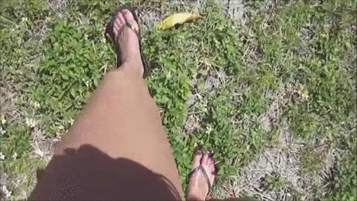 Leg and foot clip walking around