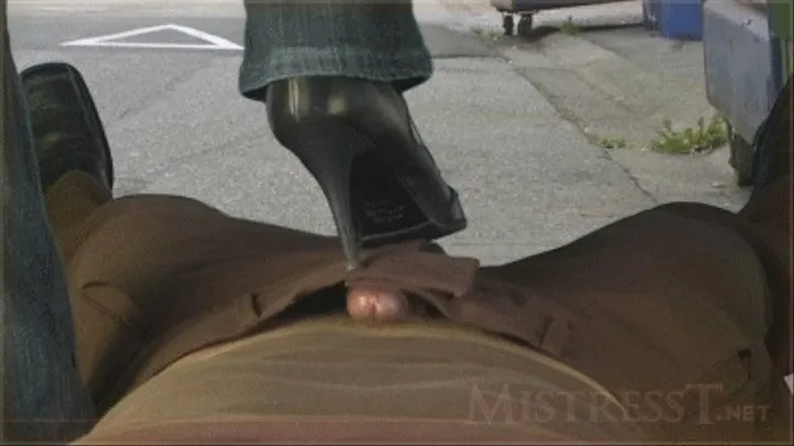 Bootjob In An Alley