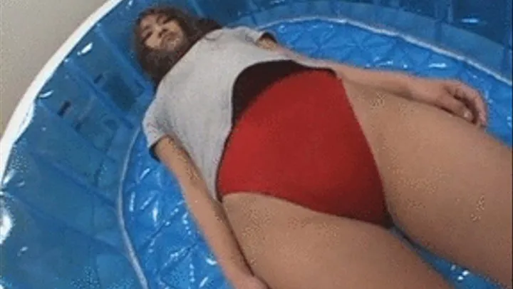 Lady Goes Inside An Inflatable Pool with No Water In It - NLS-065 - Full version