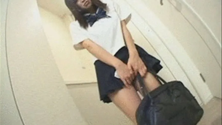 This Schoolgirl Is So Horny, She Lets Man Rub Her Tits - NLS-643 - Part 1